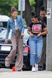 Zendaya With Her Brother Austin at the Granville Restaurant in Burbank 07/25/2019
