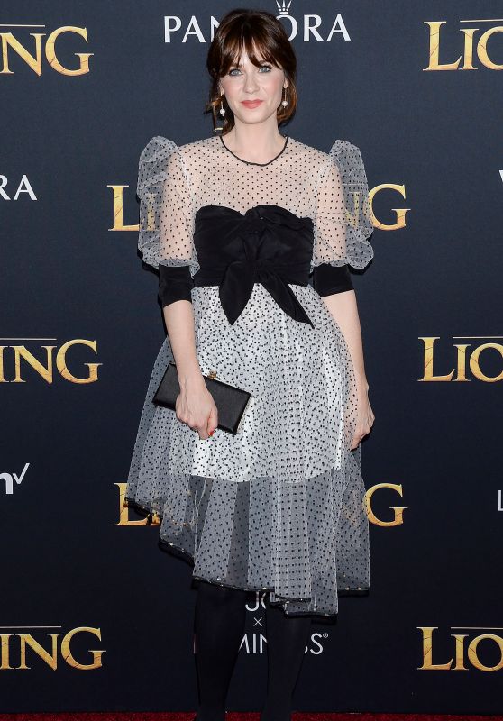 Zooey Deschanel – “The Lion King” Premiere in Hollywood