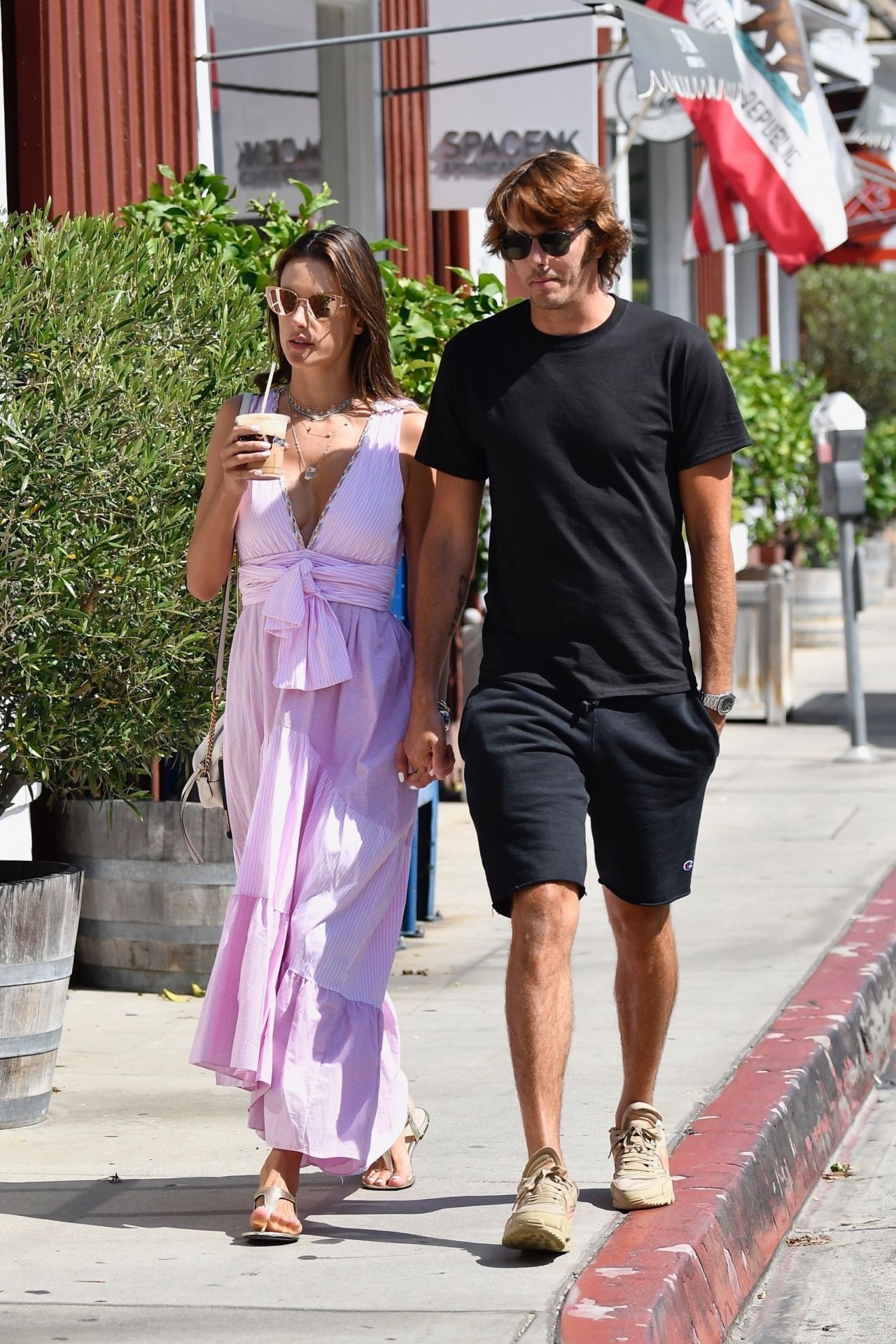 Alessandra Ambrosio in Summer Dress - Out in LA 08/28/2019 • CelebMafia