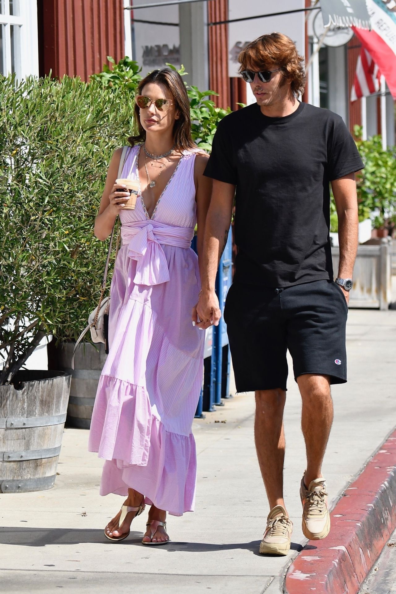 Alessandra Ambrosio in Summer Dress - Out in LA 08/28/2019 • CelebMafia