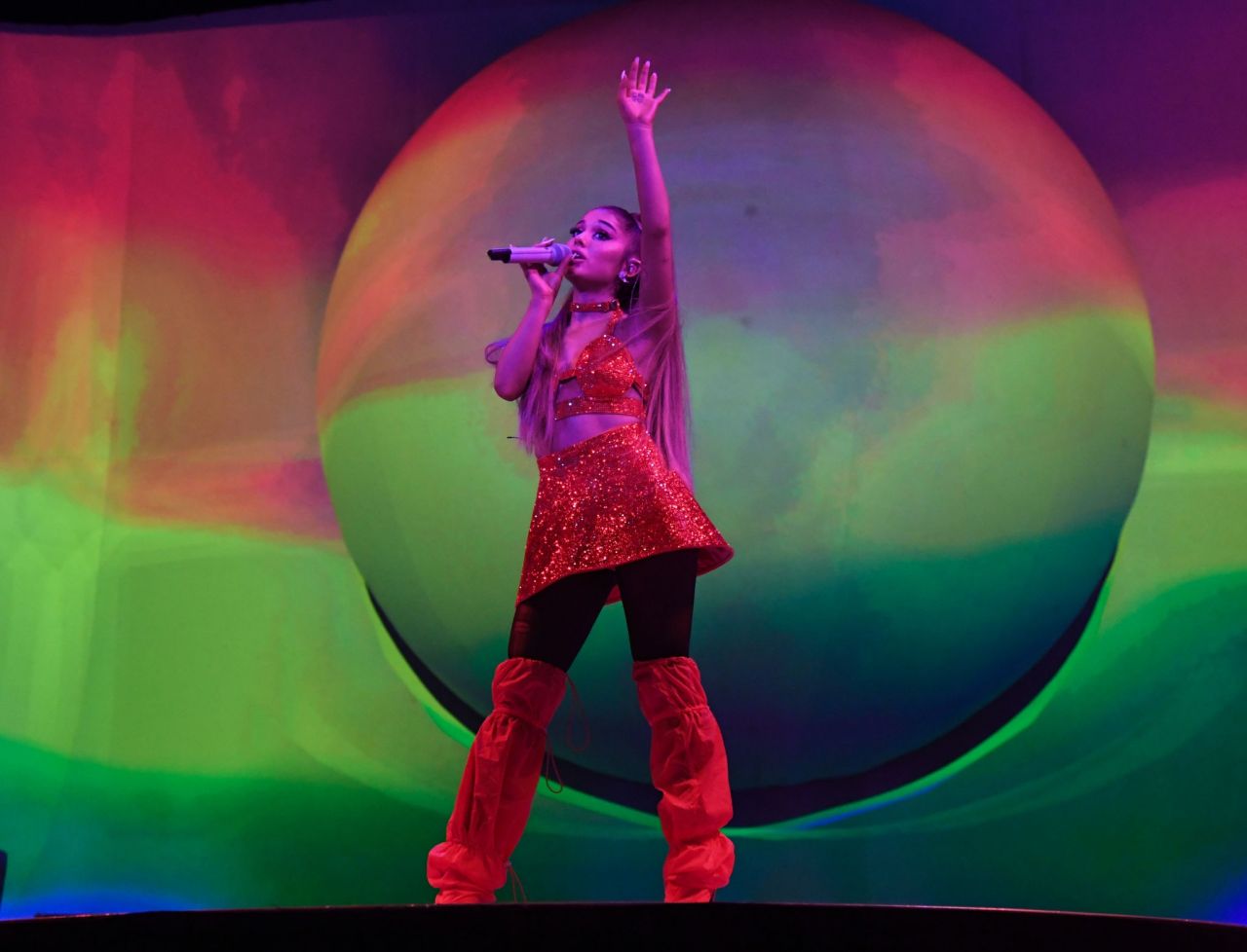 Ariana Grande Performs Live At The Sweetener World Tour In London • Celebmafia 