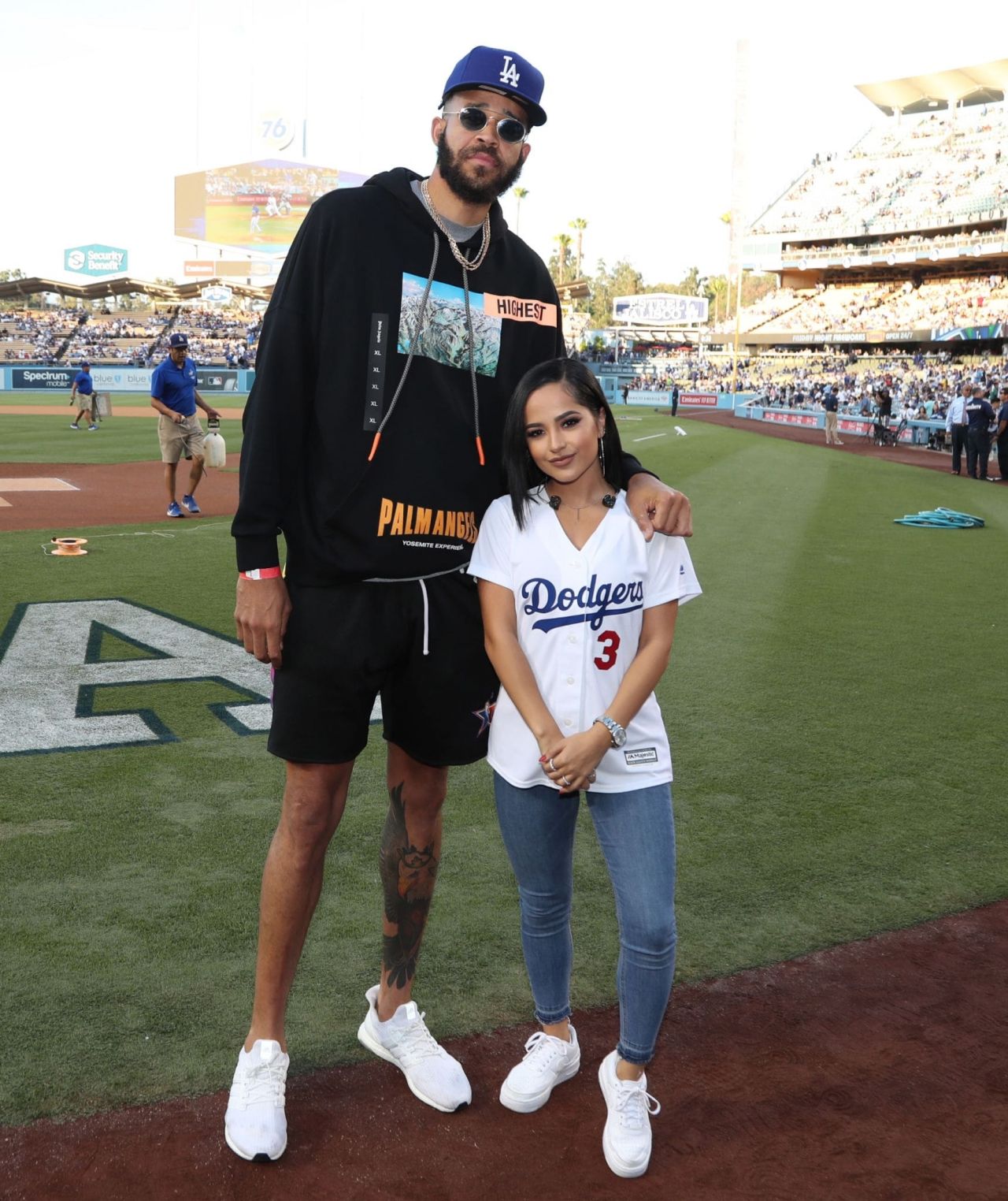 Becky G - Dodger Stadium in Los Angeles 08/23/2019 • CelebMafia