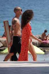 Chiara Scelsi in a Red Bikini - Ibiza 08/04/2019