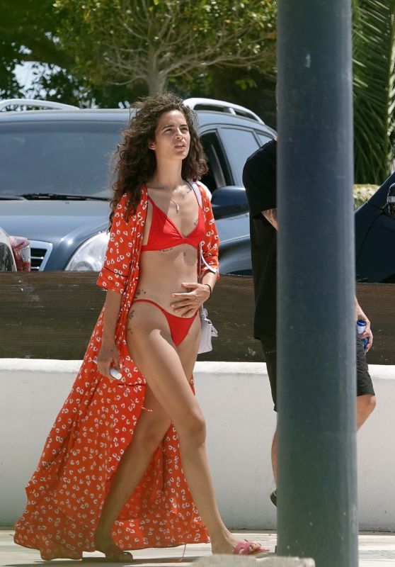 Chiara Scelsi in a Red Bikini - Ibiza 08/04/2019