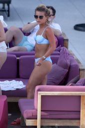 Dani Dyer in a Bikini - Sit by the Pool in Los Angeles 08/27/2019