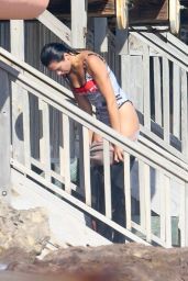 Dua Lipa in a Swimsuit - Beach in Malibu 08/23/2019