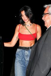 Dua Lipa Night Out Style - Catch One in Los Angeles 08/15/2019