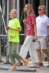 Elsa Hosk Casual Style - Out in NYC 08/25/2019