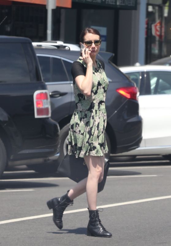 Emma Roberts Cute Style - Shopping in LA 08/26/2019