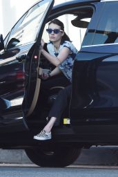 Emma Roberts - Stops for Coffee in Los Angeles 08/22/2019