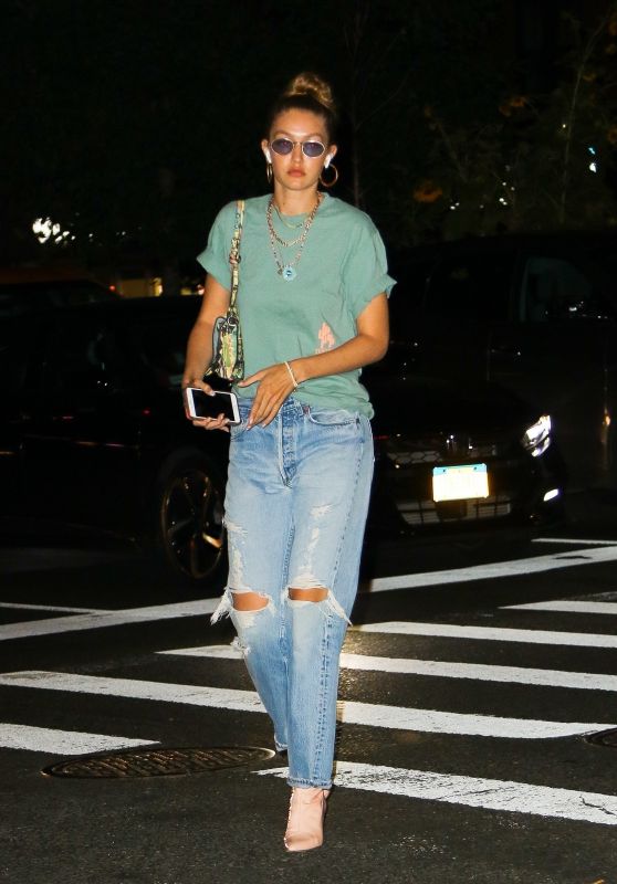 Gigi Hadid Street Style - NYC 08/13/2019