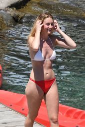 Grace van Patten in a Bikini - Beach in Ischia 07/15/2019