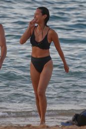 Jamie Chung in a Bikini on the Beach in Hawaii 08/18/2019