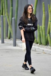 Jessica Gomes in Tights - Leaving a Gym in LA 07/31/2019