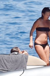 Kate Moss on a Boat With Friends in Portofino 08/11/2019
