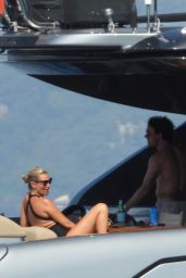 Kate Moss on the Yacht in Portofino 08/08/2019
