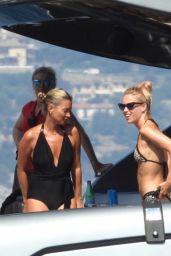 Kate Moss on the Yacht in Portofino 08/08/2019