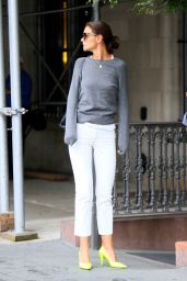 Katie Holmes Casual Style - Out in NYC 08/28/2019