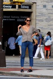 Katie Holmes - Catching a Cab in NYC 08/27/2019