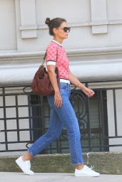 Katie Holmes in Casual Outfit - NYC 08/04/2019