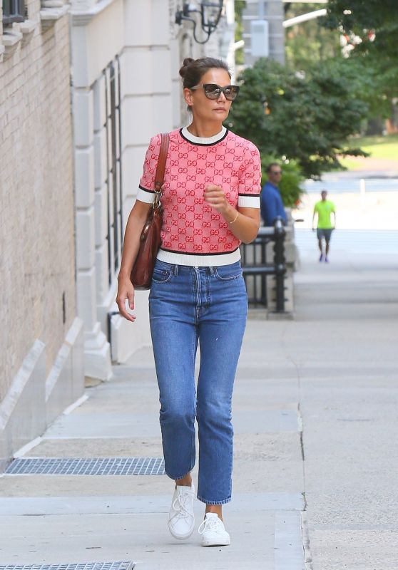 Katie Holmes in Casual Outfit - NYC 08/04/2019