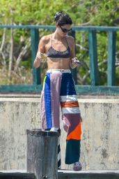 Kendall Jenner in a Bikini on a Boat in Jamaca 08/26/2019
