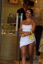 Kourtney Kardashian Summer Style - Out in Portofino 08/03/2019