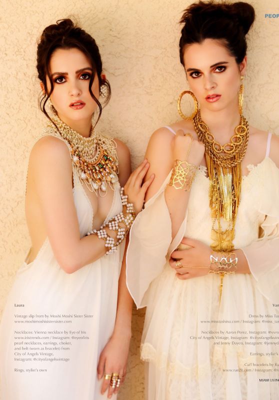 Laura Marano and Vanessa Marano - Miami Living Magazine August 2019 Issue