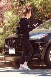 Lily Collins - Leaving a Pilates Class Hollywood 08/02/2019