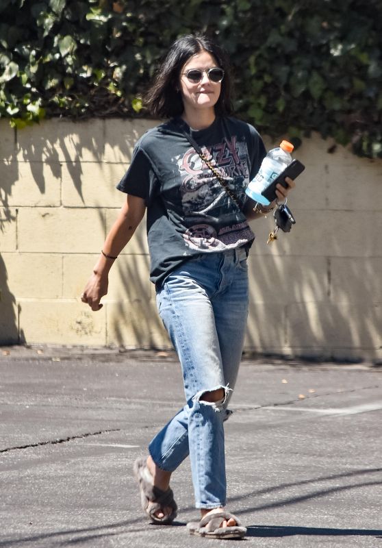 Lucy Hale in Ripped Jeans - LA 08/13/2019