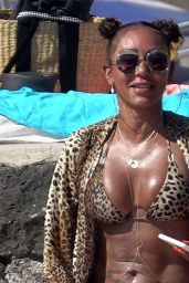 Melanie Brown in a Bikini in Capri 08/04/2019