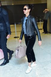 Morena Baccarin in Travel Outfit - Guarulhos International Aiport in Sao Paulo 08/22/2019