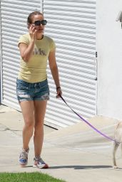 Natalie Portman - Taking Her Dog for a Stroll in Los Angeles 08/05/2019