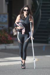 Nina Dobrev - Leaving Pilates Class in West Hollywood 08/14/2019