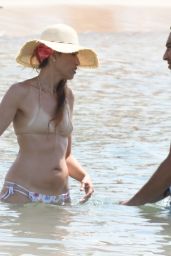 Nina Zilli in a Bikini on the Beach in Cannes 08/15/2019