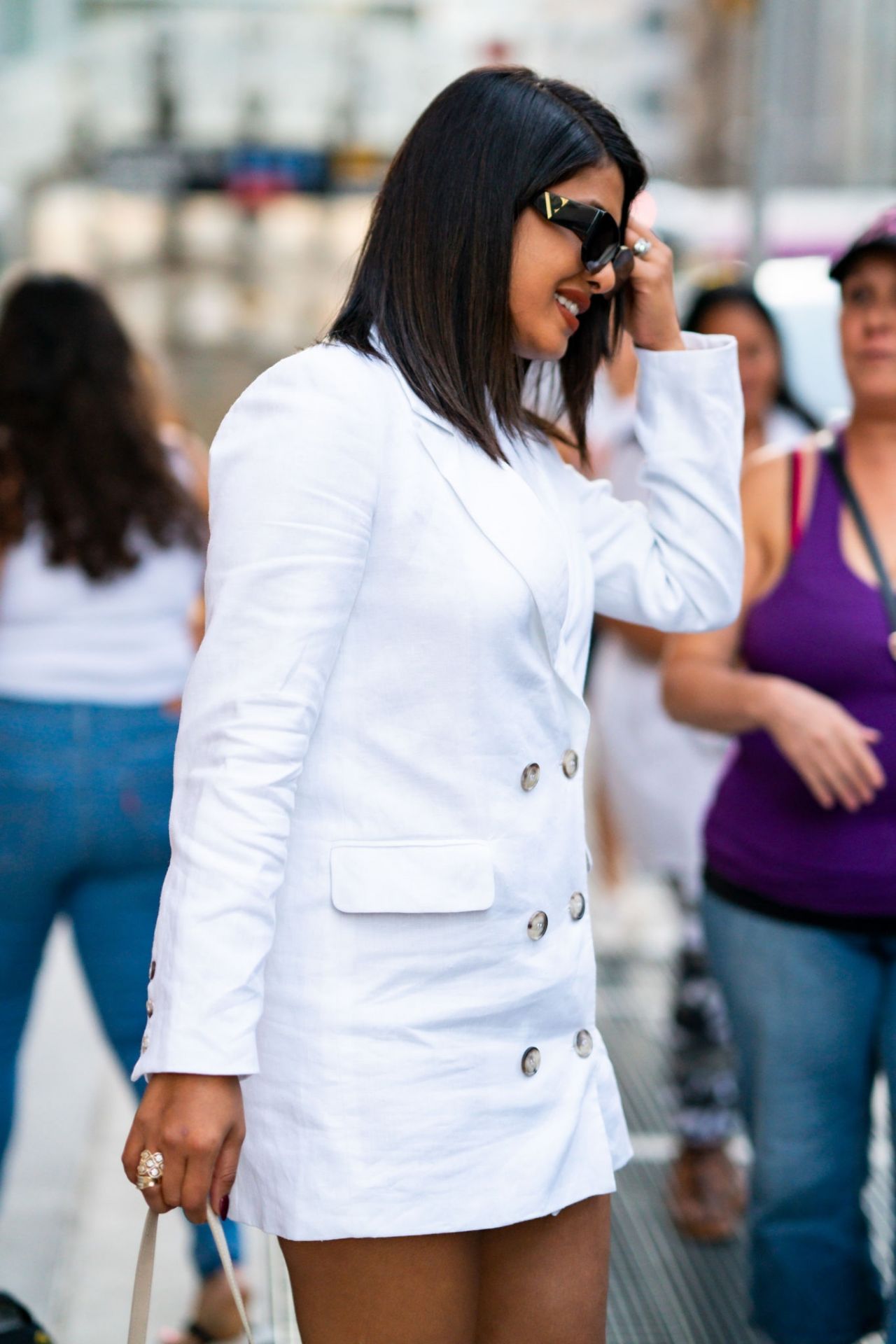 Priyanka Chopra Wearing Reformation in Tribeca 08/29/2019 • CelebMafia