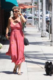 Rachel Hunter - Walking Her Dog in Beverly Hills 08/06/2019