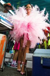 Rihanna in a Costume at Barbados Kadooment Day Parade 08/05/2019