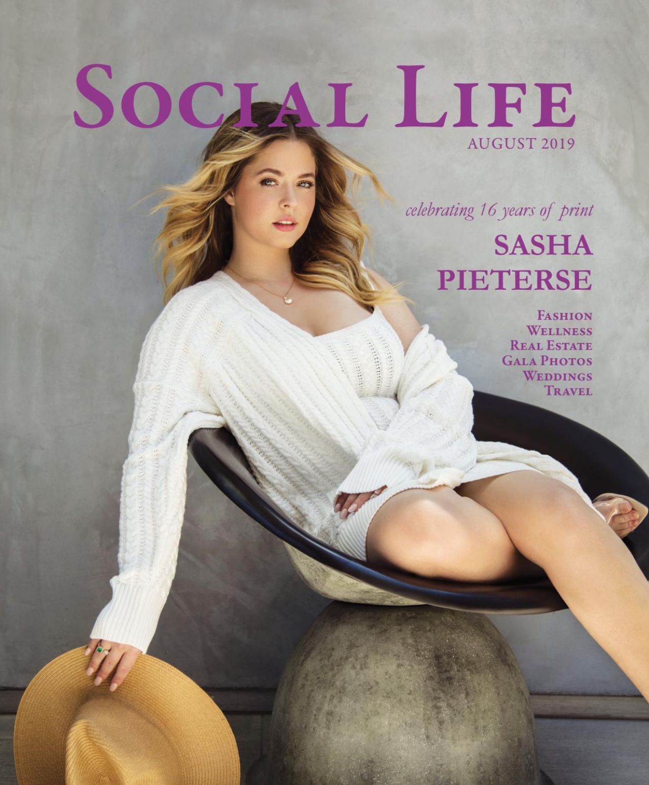 Sasha Pieterse - Social Life Magazine August 2019 Issue.