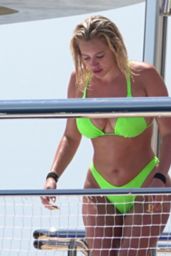 Stassie Karanikolaou in a Lime Green Bikini 08/08/2019