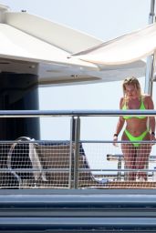 Stassie Karanikolaou in a Lime Green Bikini 08/08/2019