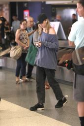 Suki Waterhouse at LAX Airport in LA 07/31/2019