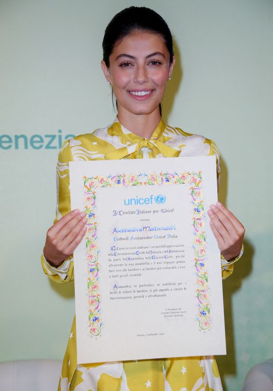 Alessandra Mastronardi - New Goodwill Ambassador UNICEF Italia at 76th Venice Film Festival