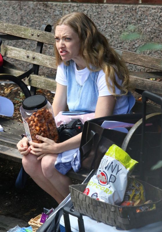 Amanda Seyfried – “A Mouthful of Air” Set in NYC 09/24/2019