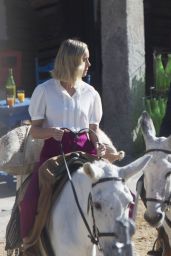 Brie Larson - Nespresso New Ad Filming in Madrid 09/25/2019