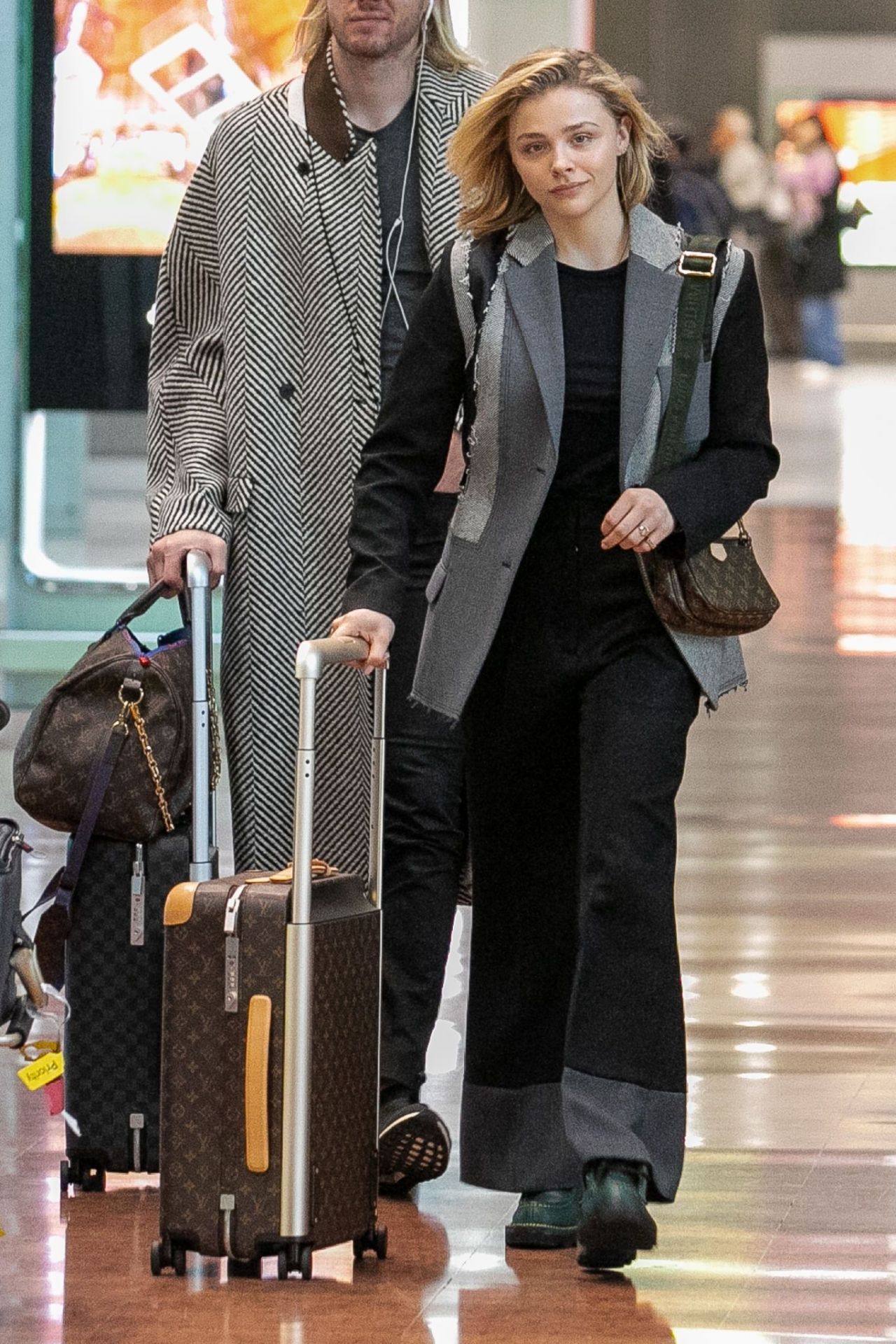 Chloe Moretz in Comfy Travel Outfit at Charles-de Gaulle Airport in ...