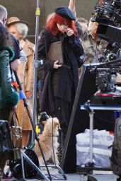 Emma Stone - On the Set of "Cruella" in London 09/02/2019