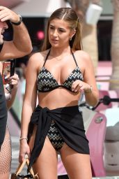Georgia Steel in a Black Bikini With a Mini Skirt Cover Up - Ibiza 09/15/2019