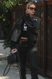 Hailey Rhode Bieber in Black Jacket and Jeans 09/11/2019