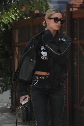 Hailey Rhode Bieber in Black Jacket and Jeans 09/11/2019
